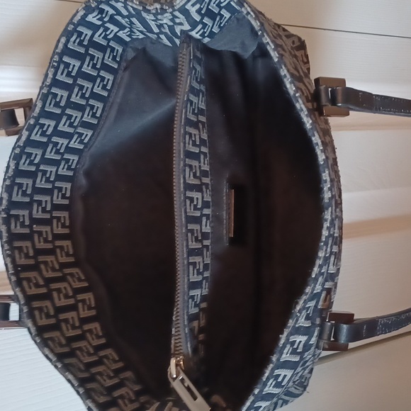 Fendi Blue and Silver Zucchino Bag - Picture 3 of 7